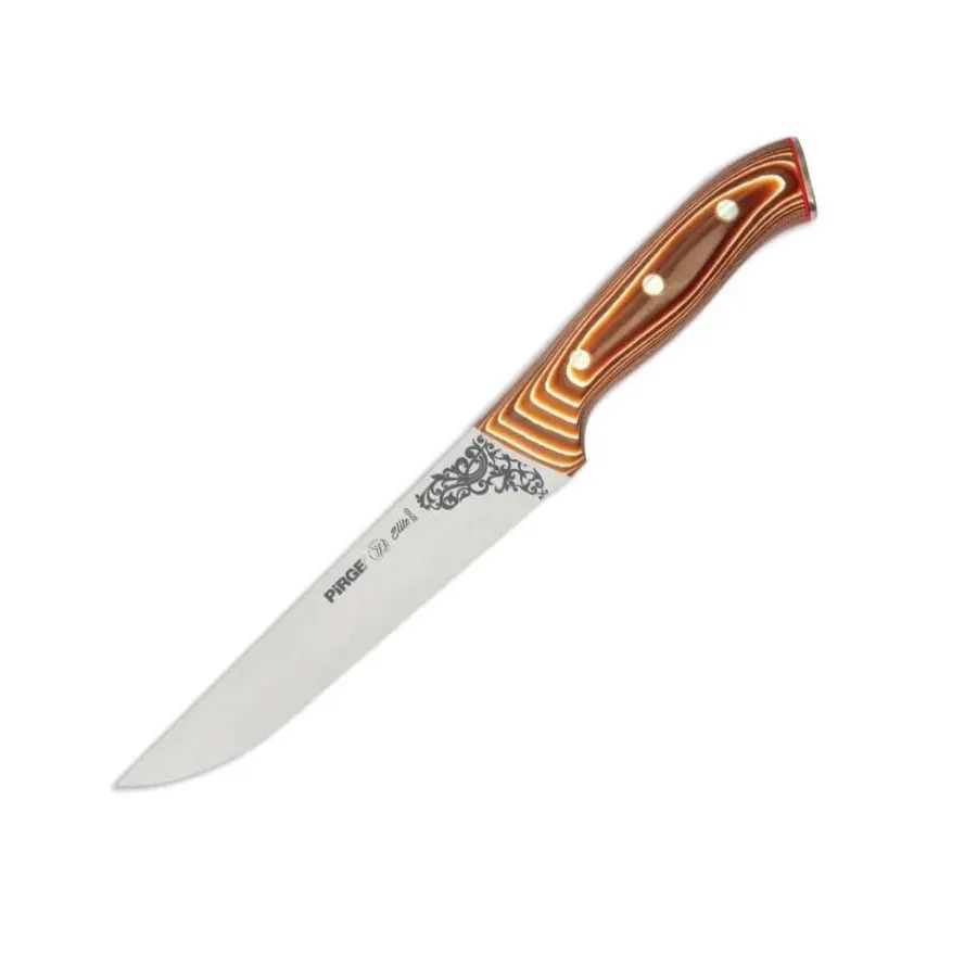Pirge 32103 Elite Sacrifice, Butcher Knife 19 cm - Brown Riveted Composite Handle