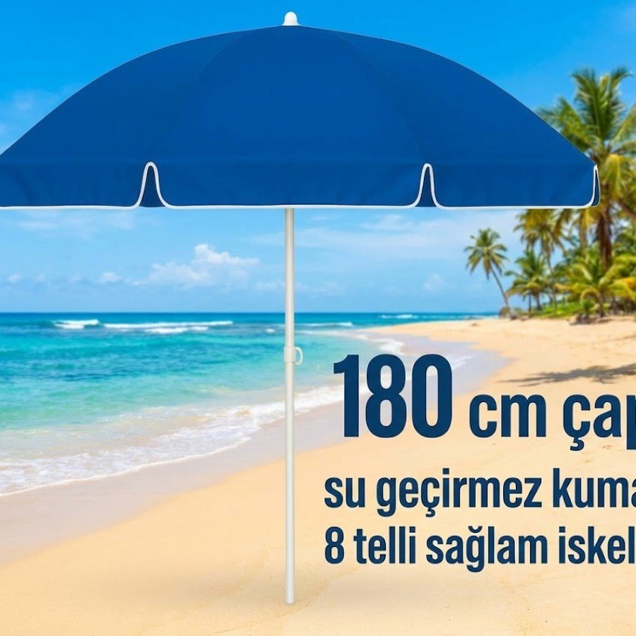 Plaj Şemsiyesi Sabit 180 cm
