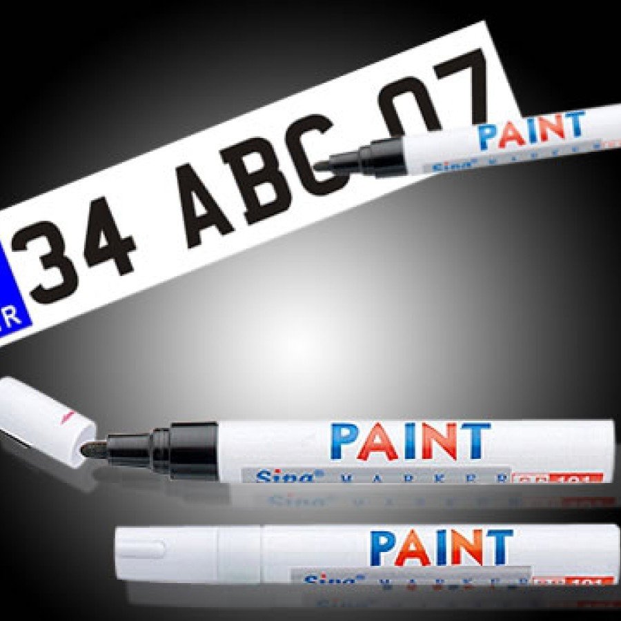 License Plate Writing Pen (Black)