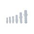 Plastic Dowel White 7 mm (100 Pieces)