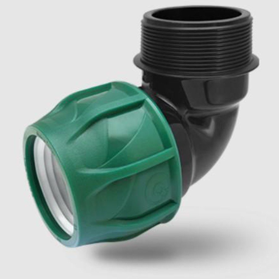 Poelsan Black 20X1/2 Male Elbow