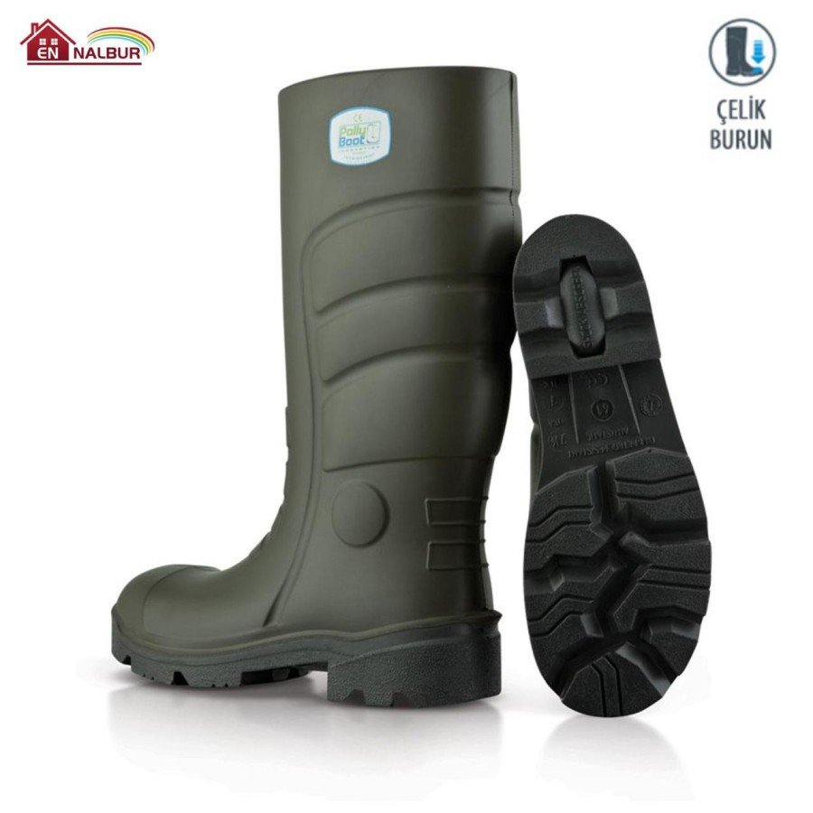 Pollyboot Vega Size 44 Steel Toe Boots Polyurethane