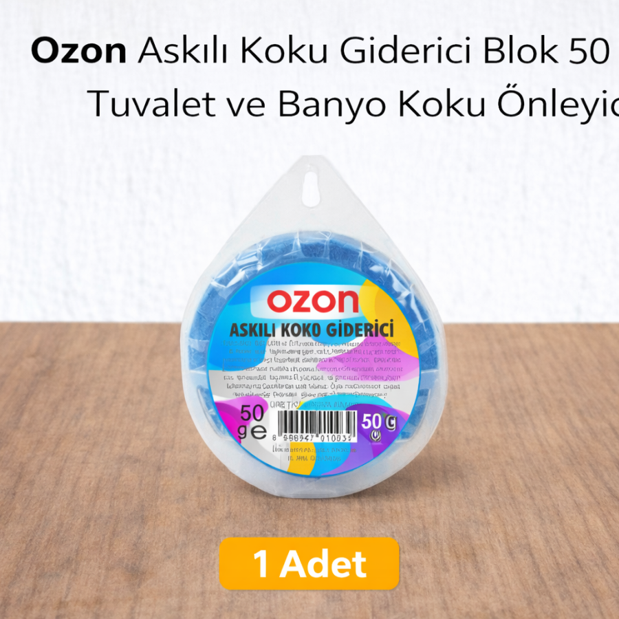 Ozone Hanging Odor Eliminator Block 50 gr Toilet and Bathroom Odor Eliminator 1 Piece