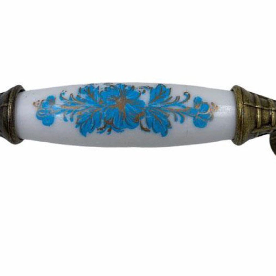 Classic Cylinder Handle Antique Yellow 96 mm Code 147