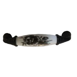 Classic Cylinder Handle Matt Black 128 mm