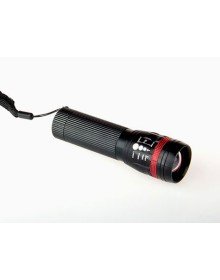 2 Km Range Aluminum Flashlight with Power LED and Zoom