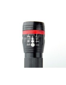 2 Km Range Aluminum Flashlight with Power LED and Zoom