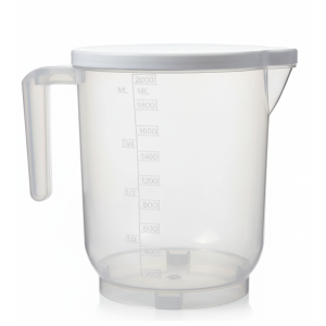 Practical Kitchen Measuring Cup - 2 Liter Graduated Transparent Bowl BPA Free