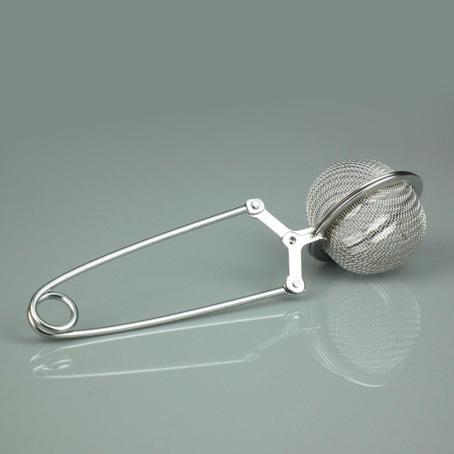 Practical Stainless Steel Flour Cocoa Powder Sugar Sieve - Herbal Tea Brewing Strainer with Tongs