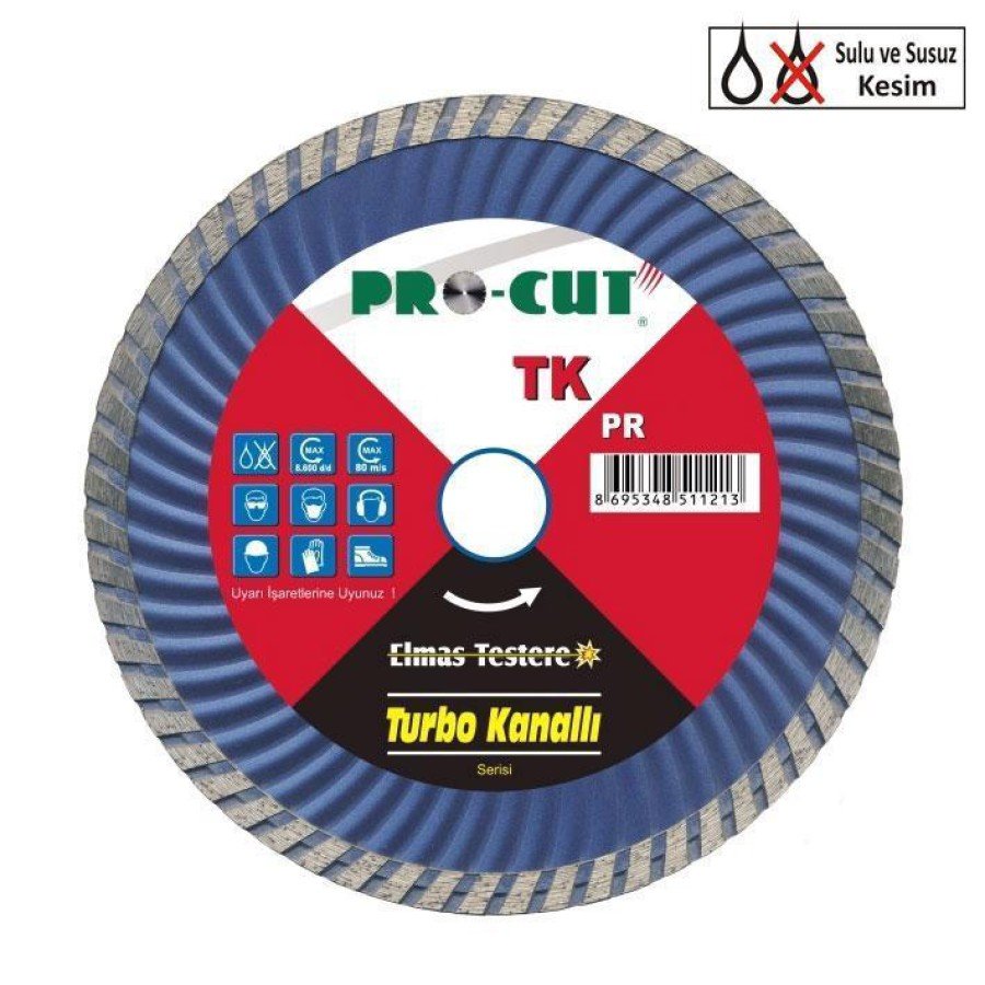 Procut TK 180 mm Turbo Channel Diamond Saw