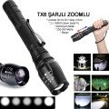 Professional Tx6 Rechargeable Zoom Flashlight Watton Wt-241 Professional Tx6 Rechargeable Zoom Flashlight Watton Wt-241