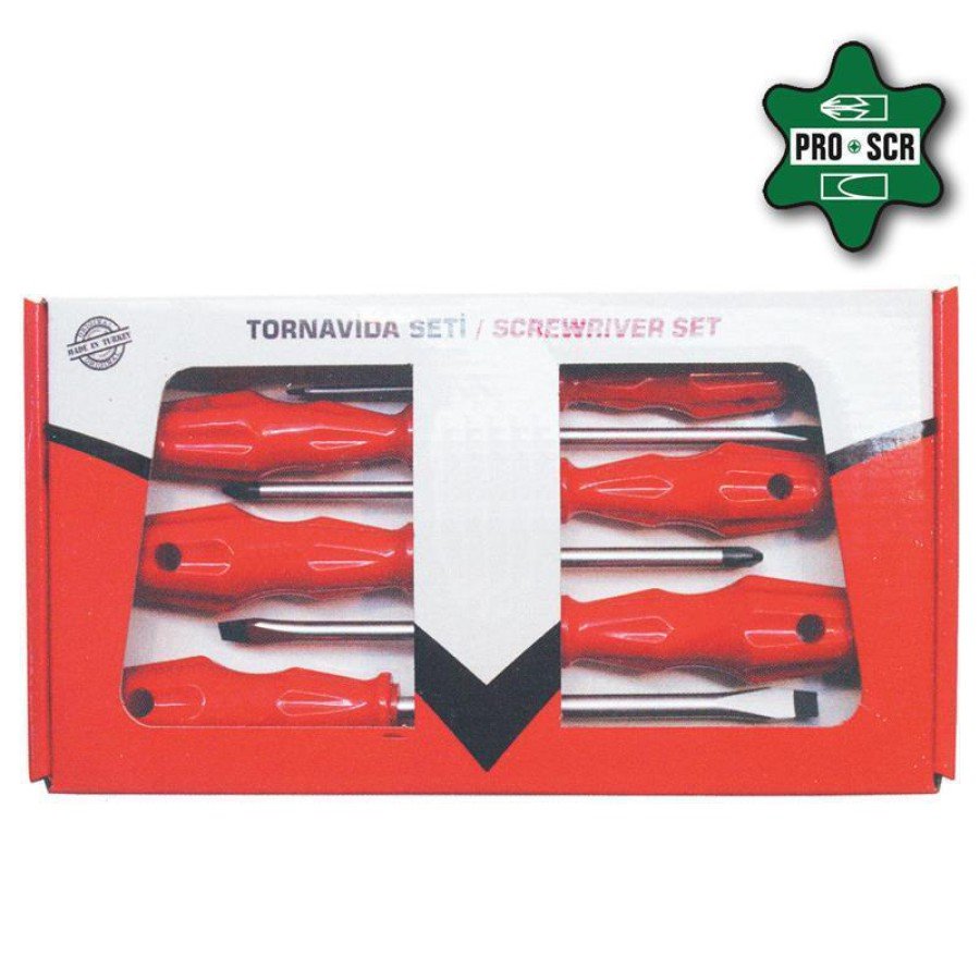 Proscr 02645 Mixed Screwdriver Set 7 Pieces