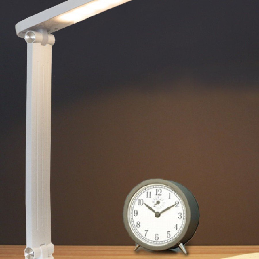 PS-1912 Rechargeable 40 LED Study Reading Light Stepped Desk Lamp Adjustable Color Tone and Brightness