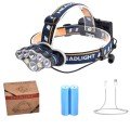 PS-888 Powerful USB Rechargeable Professional 8 Modes 6000 Lumens 8 LED Waterproof Head Lamp