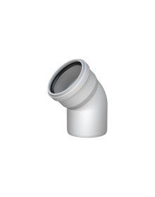PVC Waste Water Pipe 45 degrees 125 mm 10 Pieces