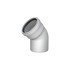 PVC Waste Water Pipe 45 degrees 125 mm 10 Pieces