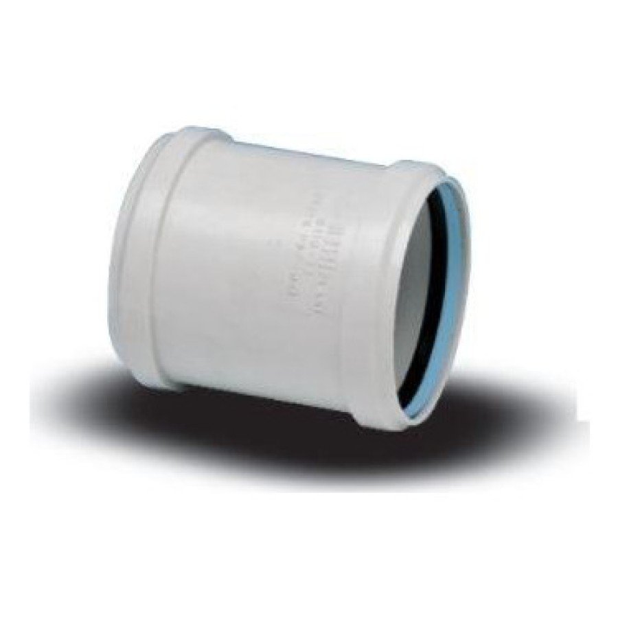 PVC Waste Water Pipe Sliding Joint Sliding Sleeve 125 mm 10 Pieces