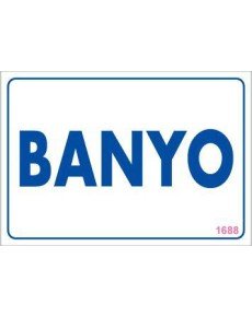 Bathroom Warning Sign 17.5x25 CODE:1688 Bathroom Warning Sign 17.5x25 CODE:1688