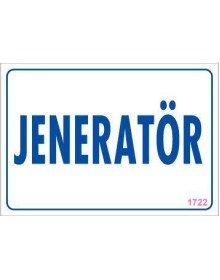 Generator Warning Sign 17.5x25 CODE:1722