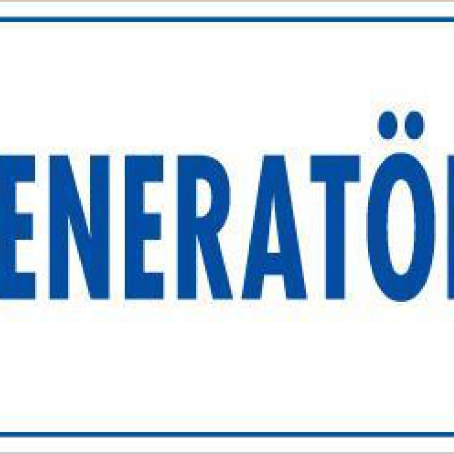 Generator Warning Sign 17.5x25 CODE:1722