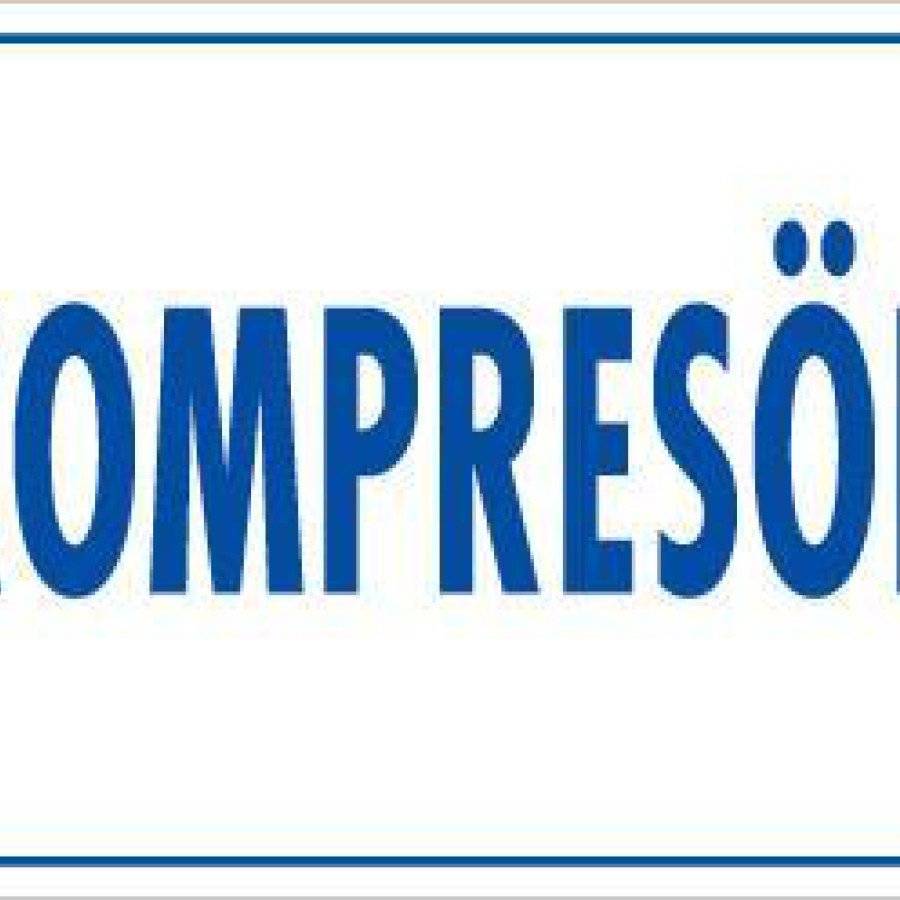 Compressor Warning Sign 17.5x25 CODE:1732