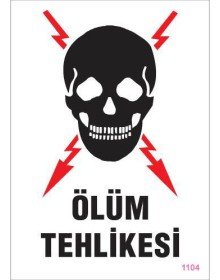 Danger of Death Warning Sign 25x35 CODE: 1104