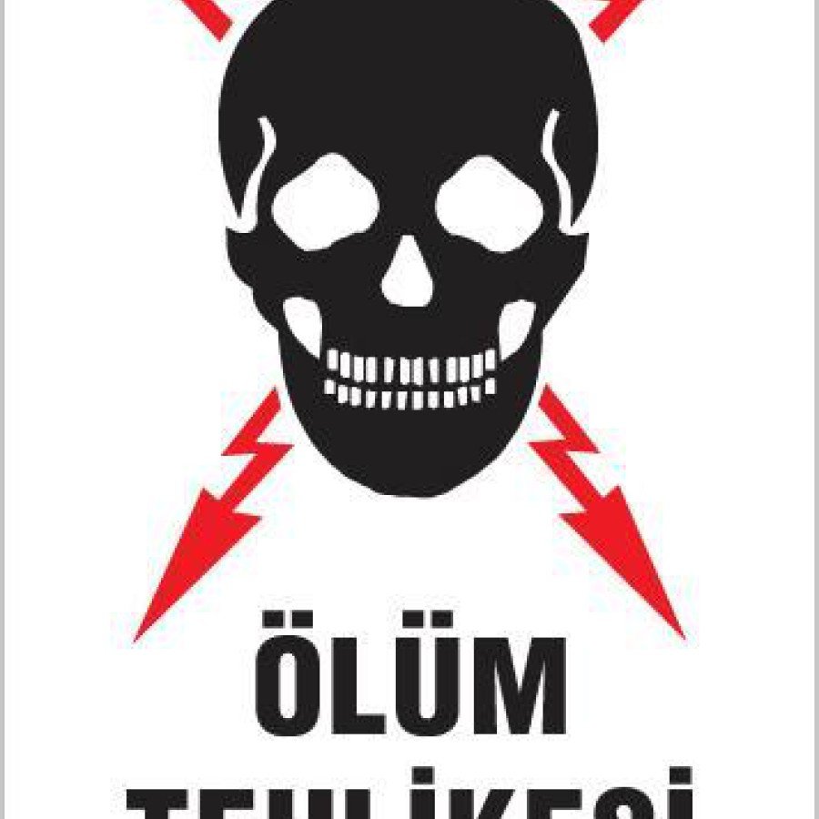 Danger of Death Warning Sign 25x35 CODE: 1104