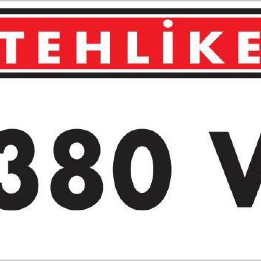 380 V Danger Warning Sign 25x35 CODE:1115