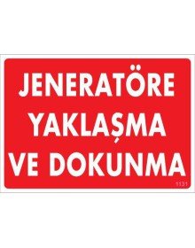 Approach to Generator Warning Sign 25x35 CODE: 1131