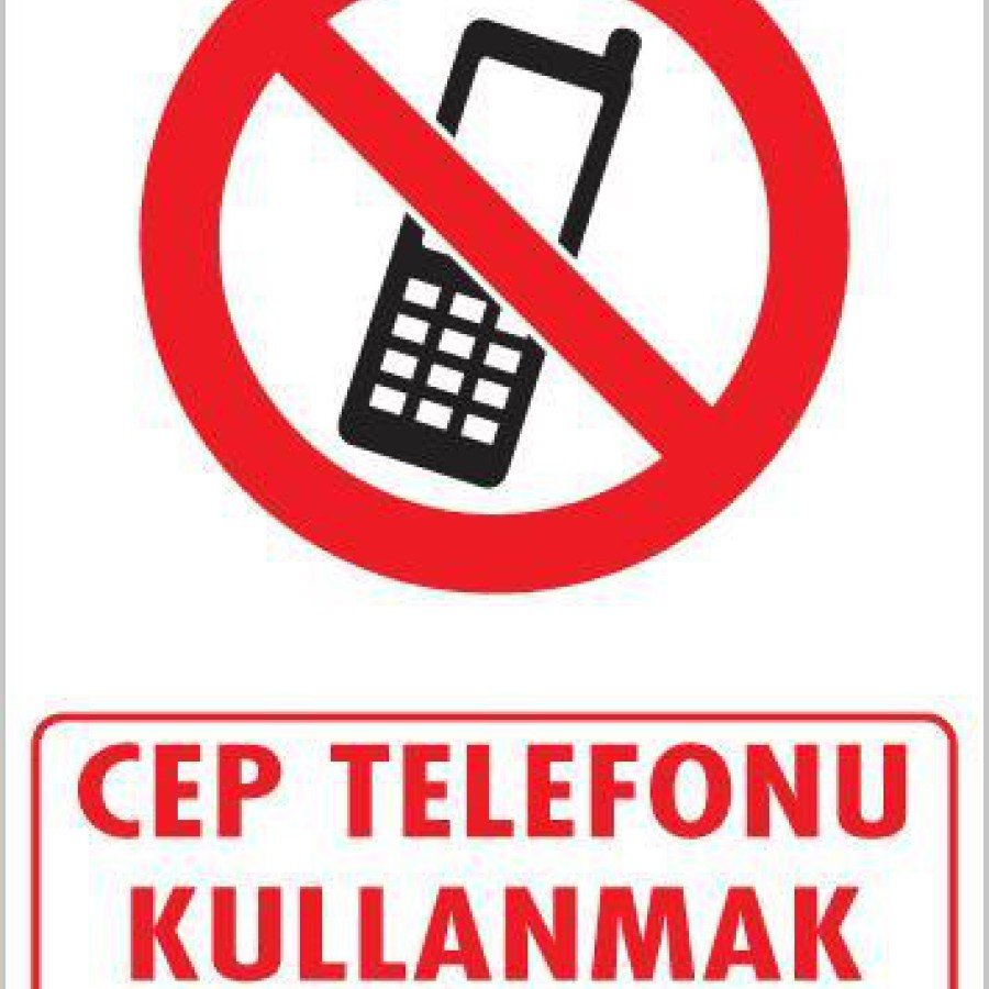 Mobile Phone Usage Warning Sign 25x35 CODE:448