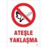 Fire Approach Warning Sign 25x35 CODE:867
