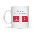 Model 25 – You Are the Key to My Happiness Designed Porcelain Mug - Meaningful & Romantic Gift