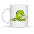 Cute Dinosaur Designed Porcelain Mug MODEL 117 – Office & Home Coffee Cup with Laptop and Sweet Dino Figure Cute Dinosaur Designed Porcelain Mug MODEL 117 – Office & Home Coffee Cup with Laptop and Sweet Dino Figure
