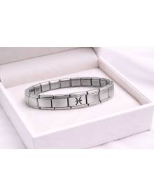 Steel Nomination Bracelet Pisces | Stainless Steel Zodiac Sign Bracelet | Elegant and Meaningful Design