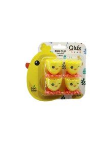 4PCS EGG COLD EMOJI PATTERN COLORED PLASTIC CHICK FOOT BROKEN EGG SHELL MODEL