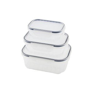 3PCS LEAKPROOF STORAGE CONTAINER SET TRANSPARENT CONTAINER FOGGED SEAL LID 500 1000 1700ML 3PCS LEAKPROOF STORAGE CONTAINER SET TRANSPARENT CONTAINER FOGGED SEAL LID 500 1000 1700ML