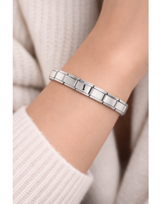 Letter I Steel Bracelet – Personalized Initial Bracelet – Stainless Steel Elegant Bracelet