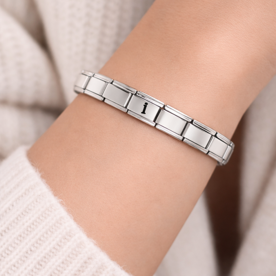 Letter I Steel Bracelet – Personalized Initial Bracelet – Stainless Steel Elegant Bracelet Letter I Steel Bracelet – Personalized Initial Bracelet – Stainless Steel Elegant Bracelet