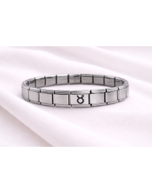 Taurus Steel Nomination Bracelet | ? Stainless Steel Bracelet for Women and Men with Horoscope Symbol
