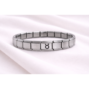 Taurus Steel Nomination Bracelet | ? Stainless Steel Bracelet for Women and Men with Horoscope Symbol