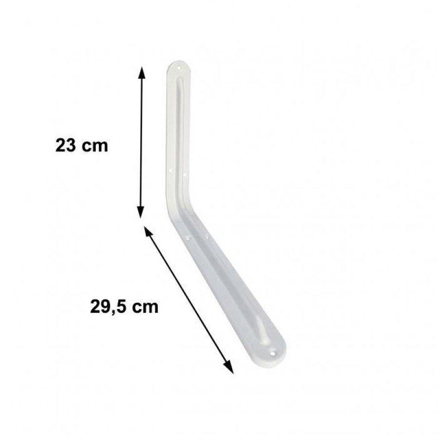 Under Shelf 10x12 mm White