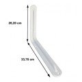 Under Shelf 12x14 mm White Under Shelf 12x14 mm White