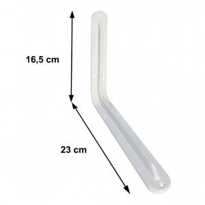 Under Shelf 7x9 mm White Under Shelf 7x9 mm White