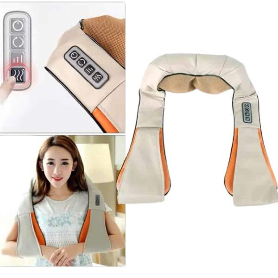 Relaxing Scrub Heated Neck Waist Shoulder Back Massager and Massage Device