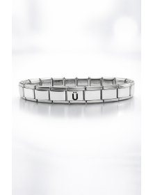 Personalized Steel Bracelet with the Letter U – Stainless Steel Wrist, Elegant and Minimal Letter Bracelet