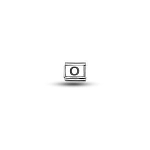 Nomination Compatible Letter O Charm | Steel Bracelet Accessory | Personalized Letter Module | Minimal & Elegant