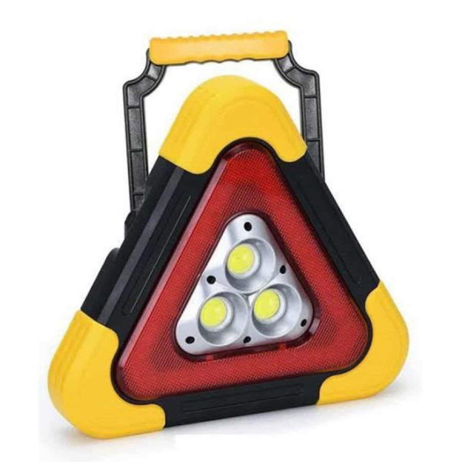 Reflector Solar Panel Solar Rechargeable Triangle Light Traffic Reflector Lantern