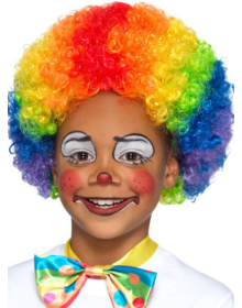 Colorful Curly Afro Wig Bonus Hair 120 Gr