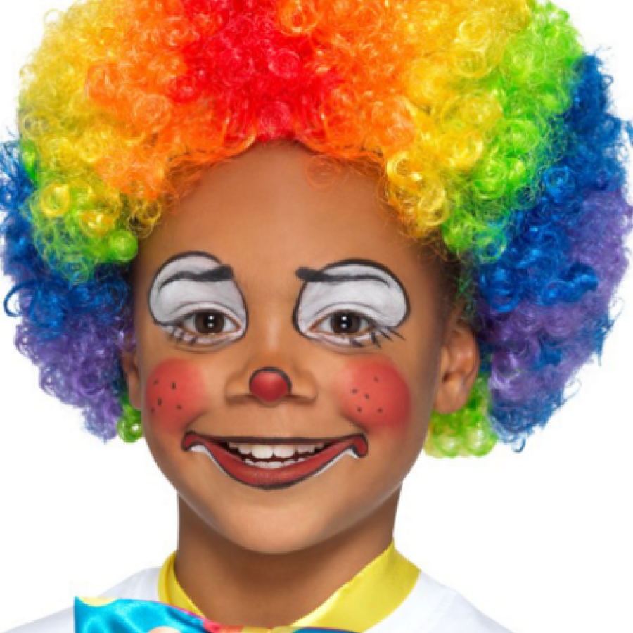 Colorful Curly Afro Wig Bonus Hair 120 Gr