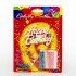 Colorful Waxed White Happy Birthday Written Birthday Candle 12 Pieces
